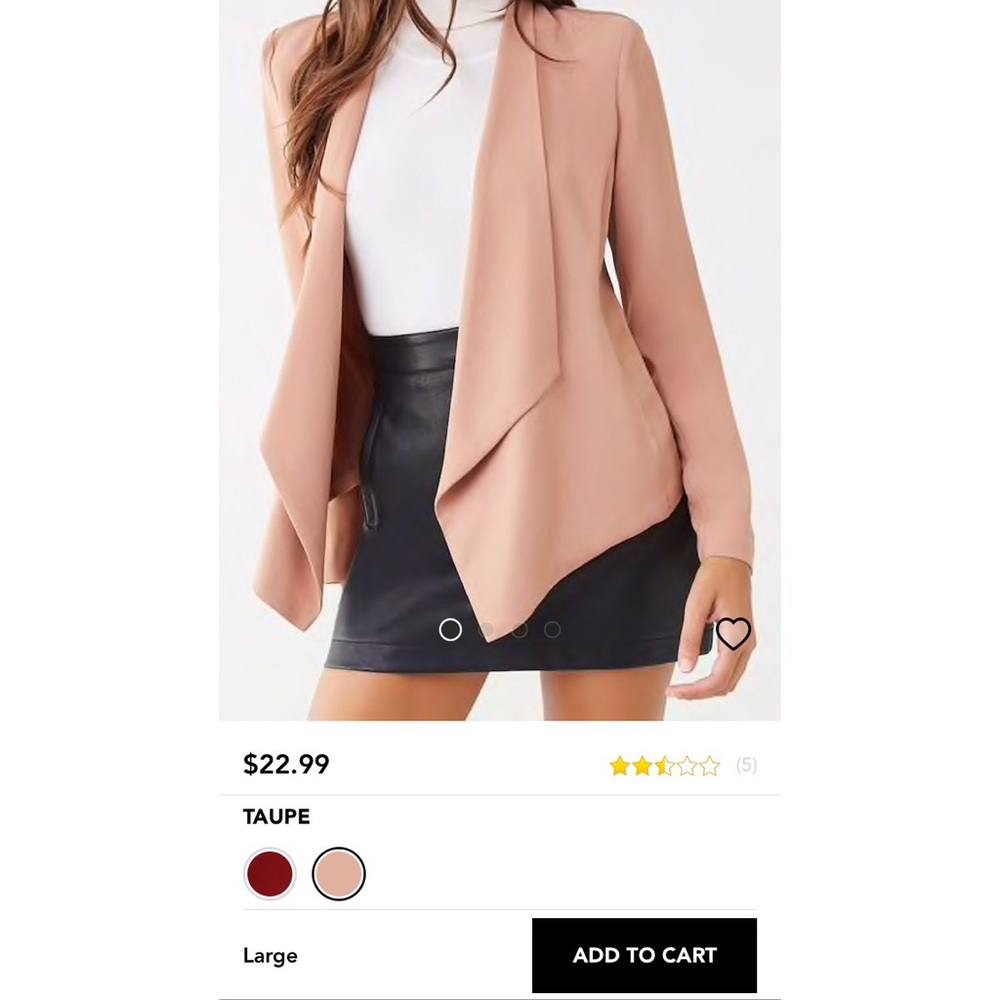 Forever 21 Draped-Front Blazer